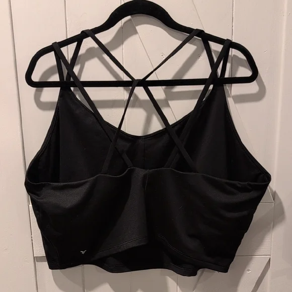 Old Navy Active Breathable Black Power Press Light Support Sports Bra Size 3X - Picture 3 of 7